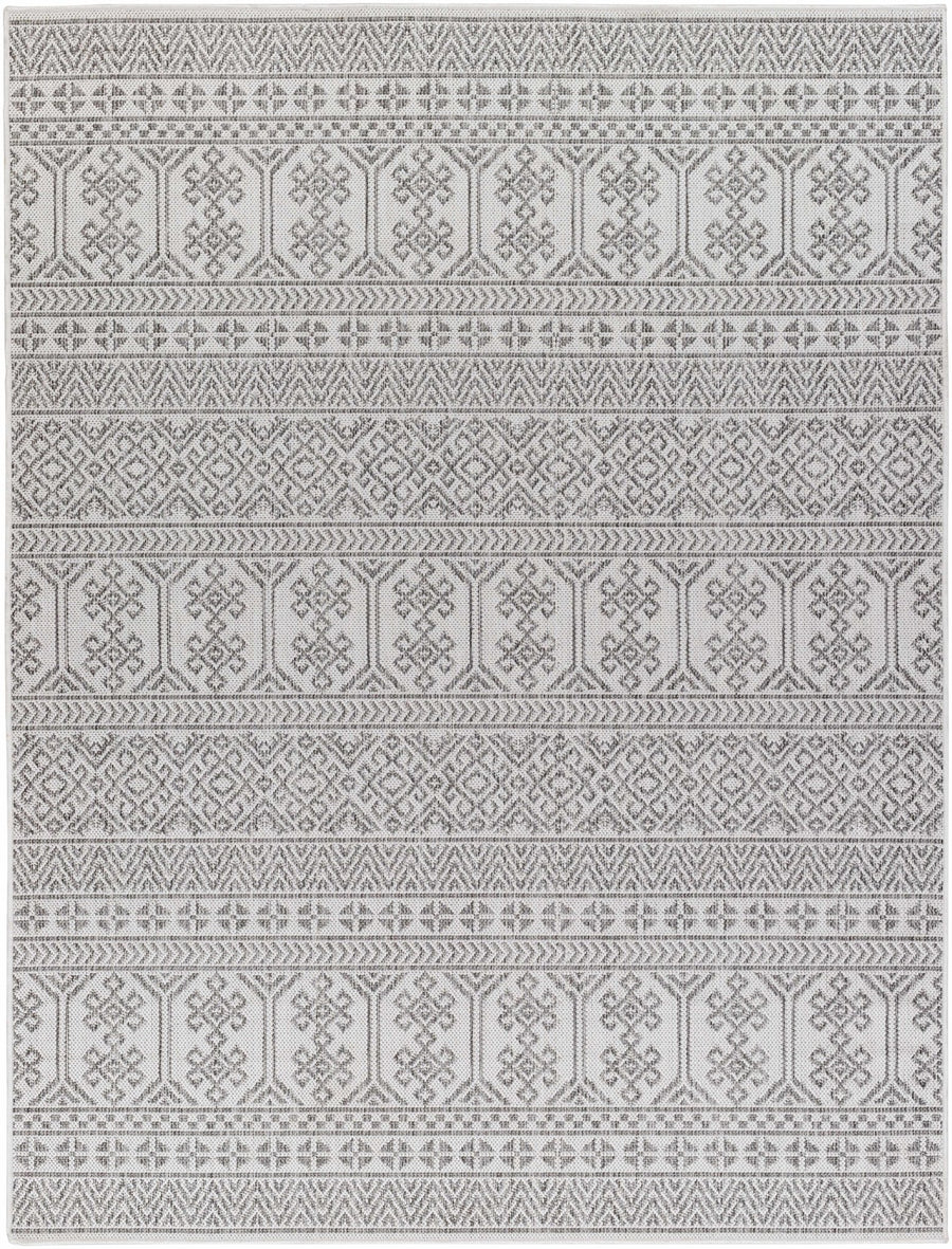 Kalb Traditional Gray And Ivory Area Rug - The Rug Decor