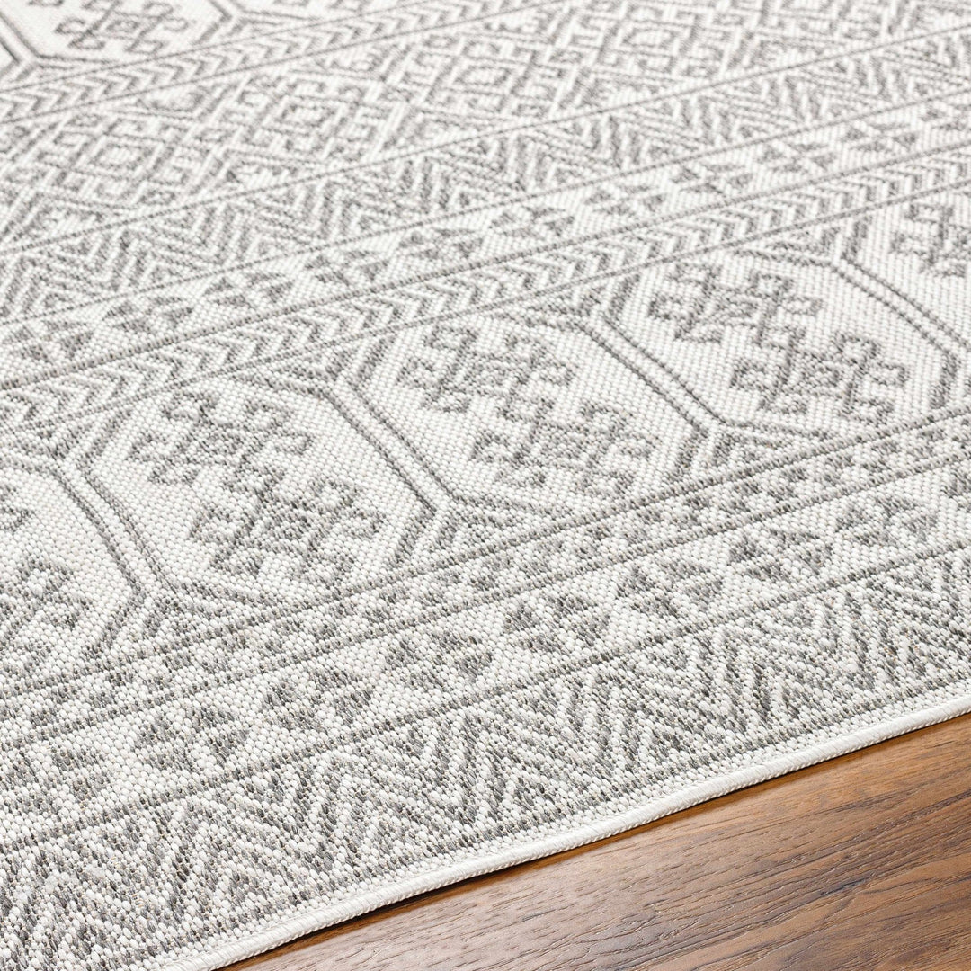 Kalb Traditional Gray And Ivory Area Rug - The Rug Decor