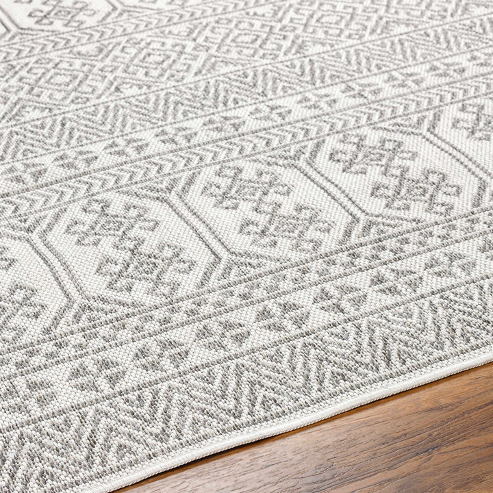 Kalb Traditional Gray And Ivory Area Rug - The Rug Decor