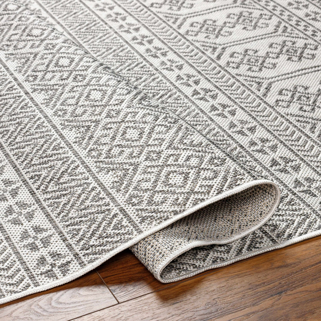 Kalb Traditional Gray And Ivory Area Rug - The Rug Decor
