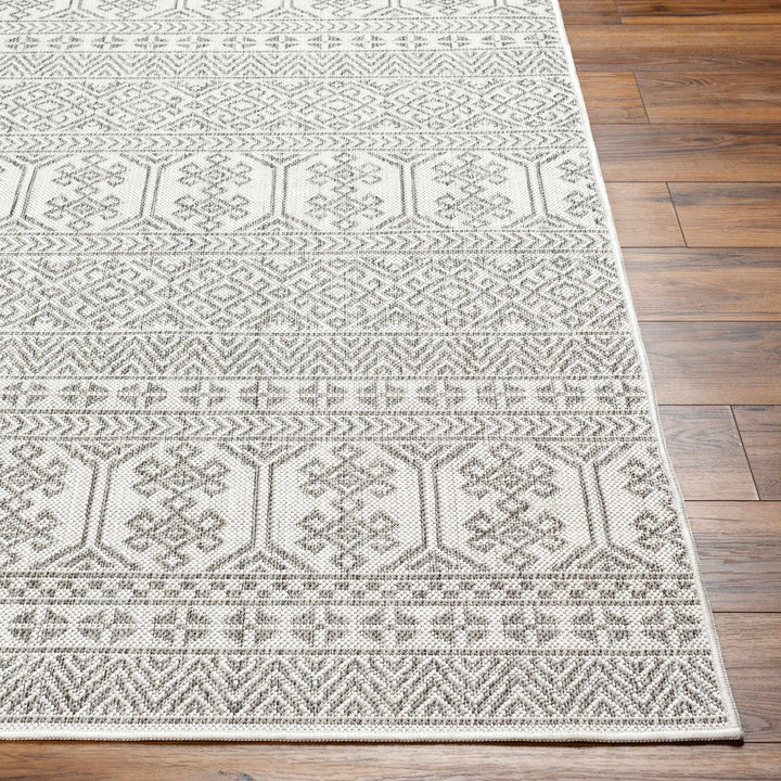 Kalb Traditional Gray And Ivory Area Rug - The Rug Decor