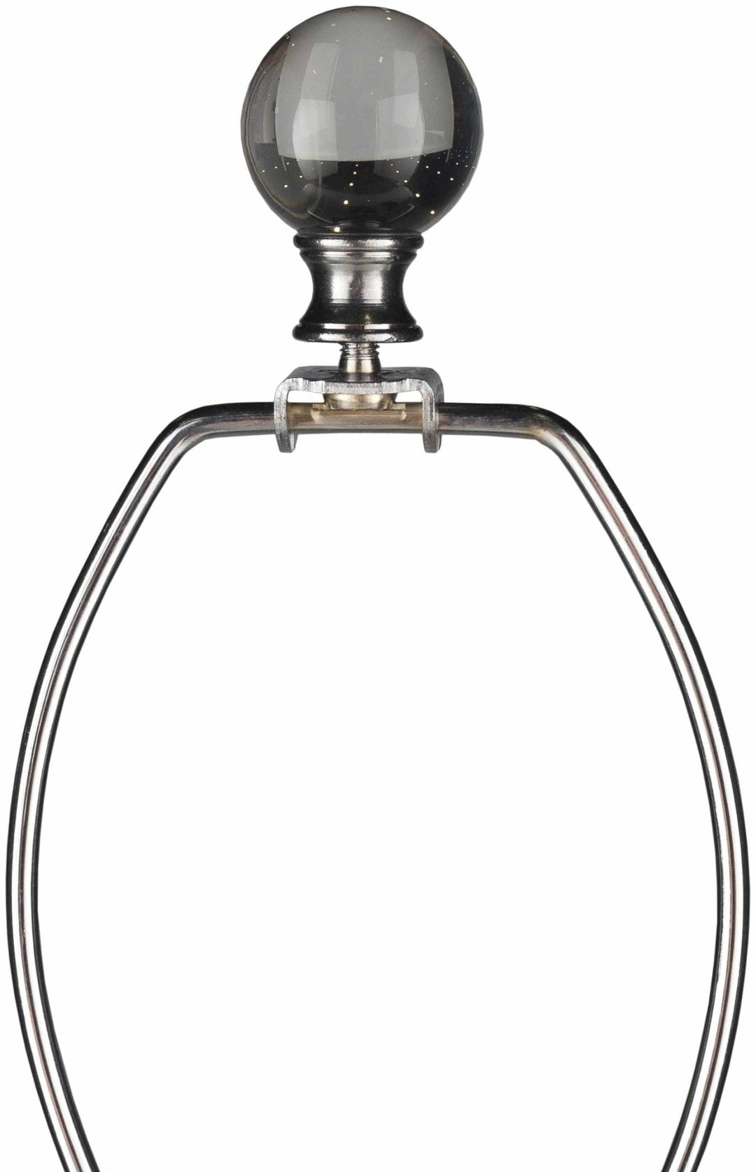 Kalilangan Gray Ceramic Table Lamp – Traditional Accent Lighting with Faux Silk Shade - The Rug Decor