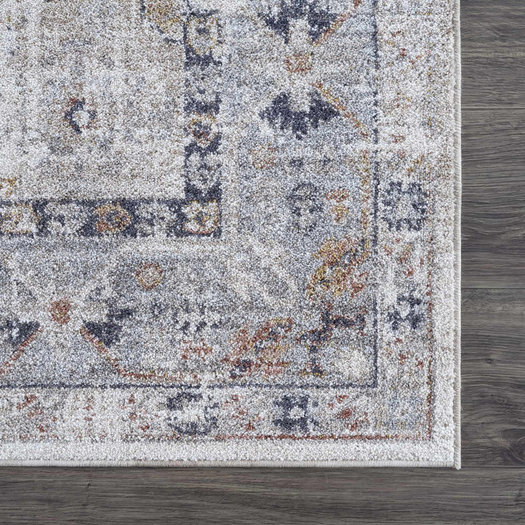Kamau Brown And Gray Traditional Style Area Rug - The Rug Decor