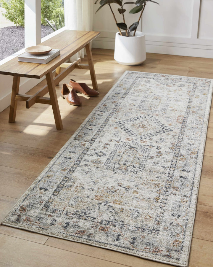 Kamau Brown And Gray Traditional Style Area Rug - The Rug Decor