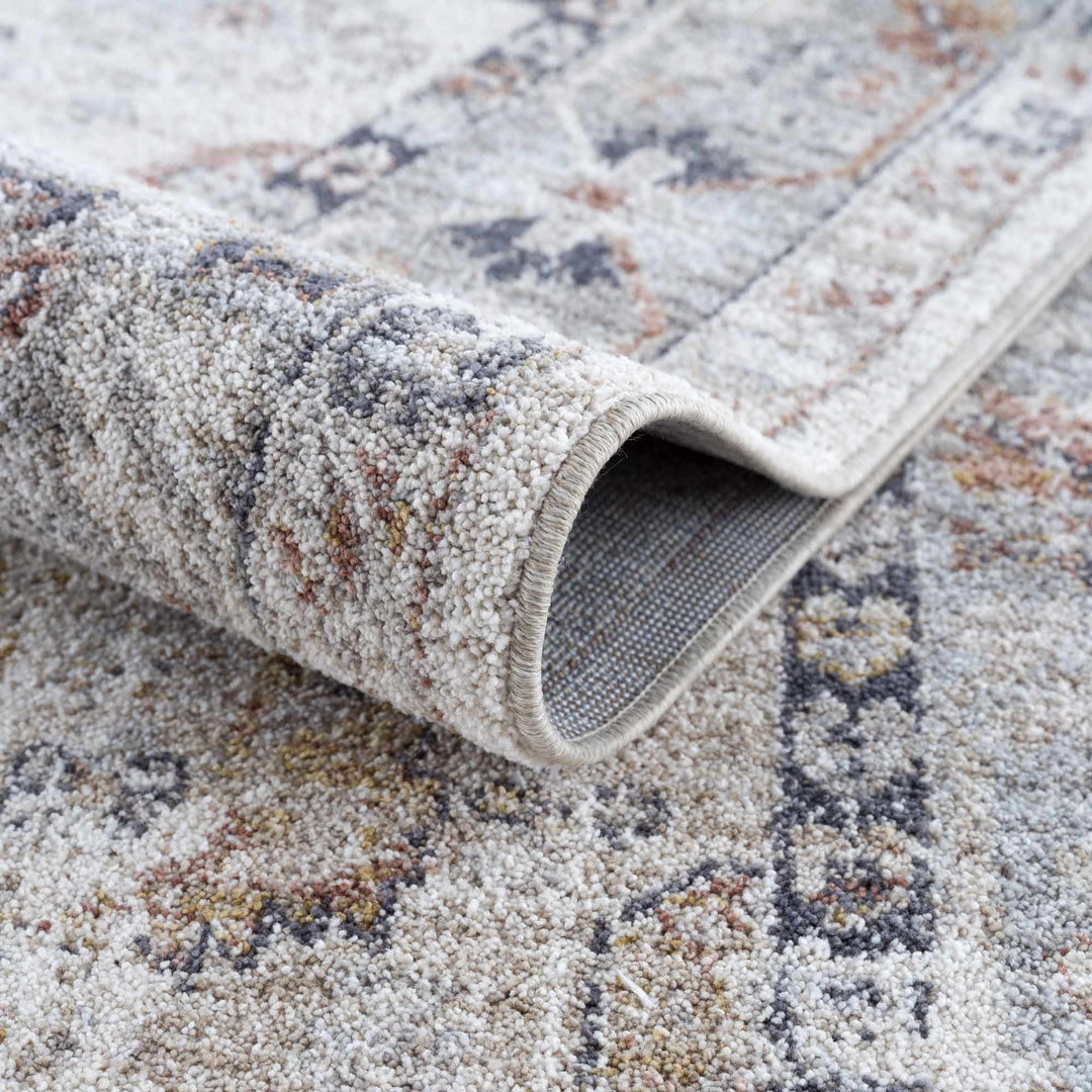 Kamau Brown And Gray Traditional Style Area Rug - The Rug Decor