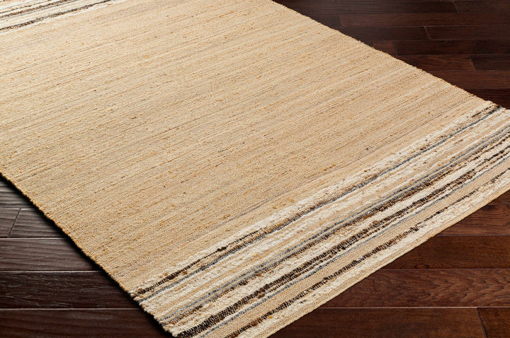 Kame Modern Style Beige Hand Woven Wool Area Rug - The Rug Decor