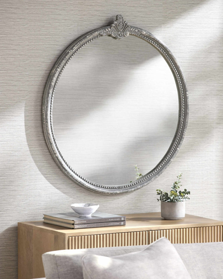 Kandersteg Gray Arched Accent Mirror - The Rug Decor