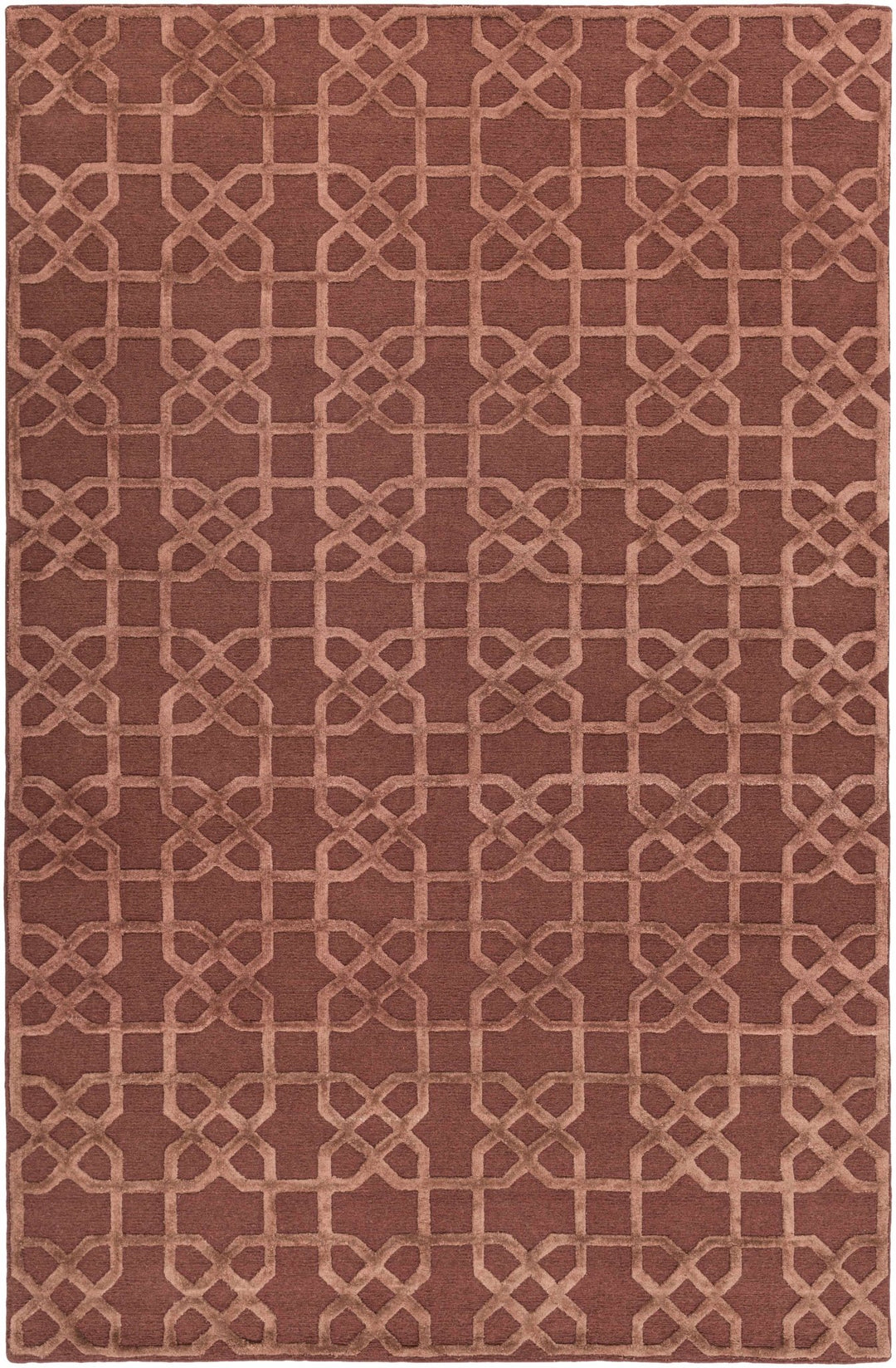 Kanesville Modern Geometrical Design Brown Area Rug - The Rug Decor