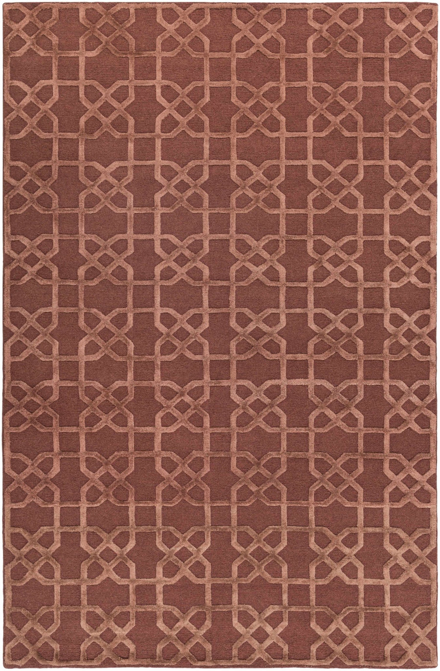 Kanesville Modern Geometrical Design Brown Area Rug - The Rug Decor