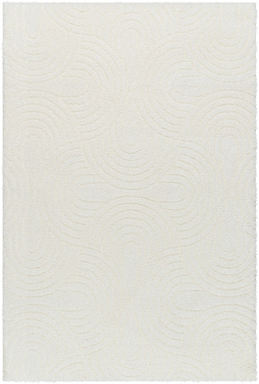 Kaoru Contemporary Style Ivory Rug - The Rug Decor
