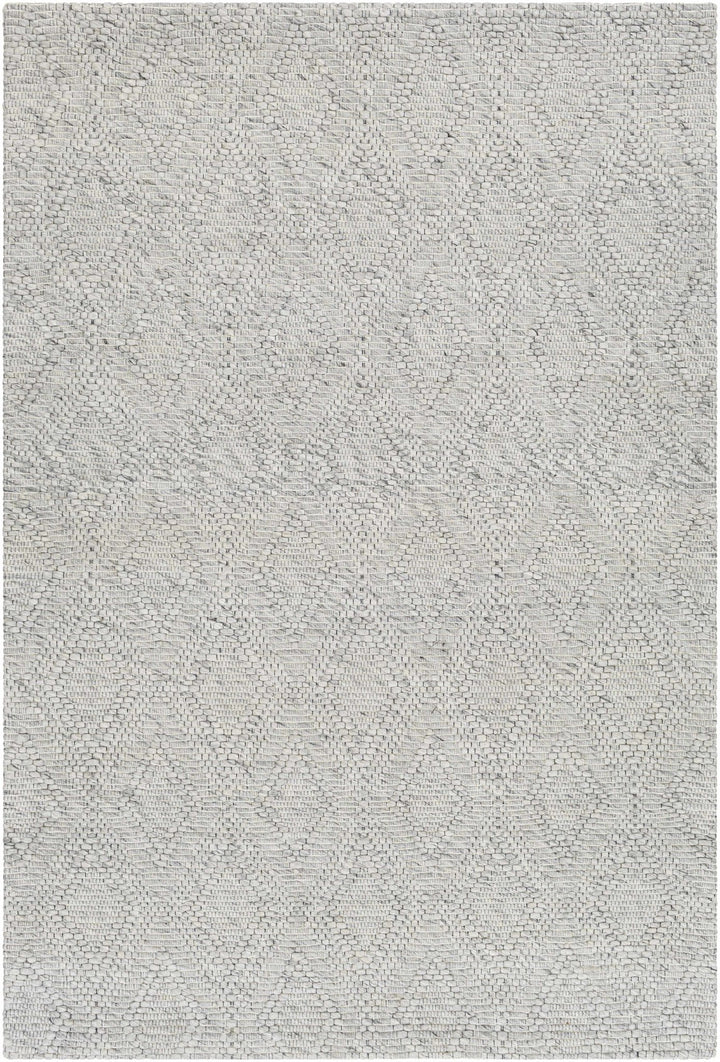 Kasib Contemporary Geometrical Gray Hand Woven Area Rug - The Rug Decor