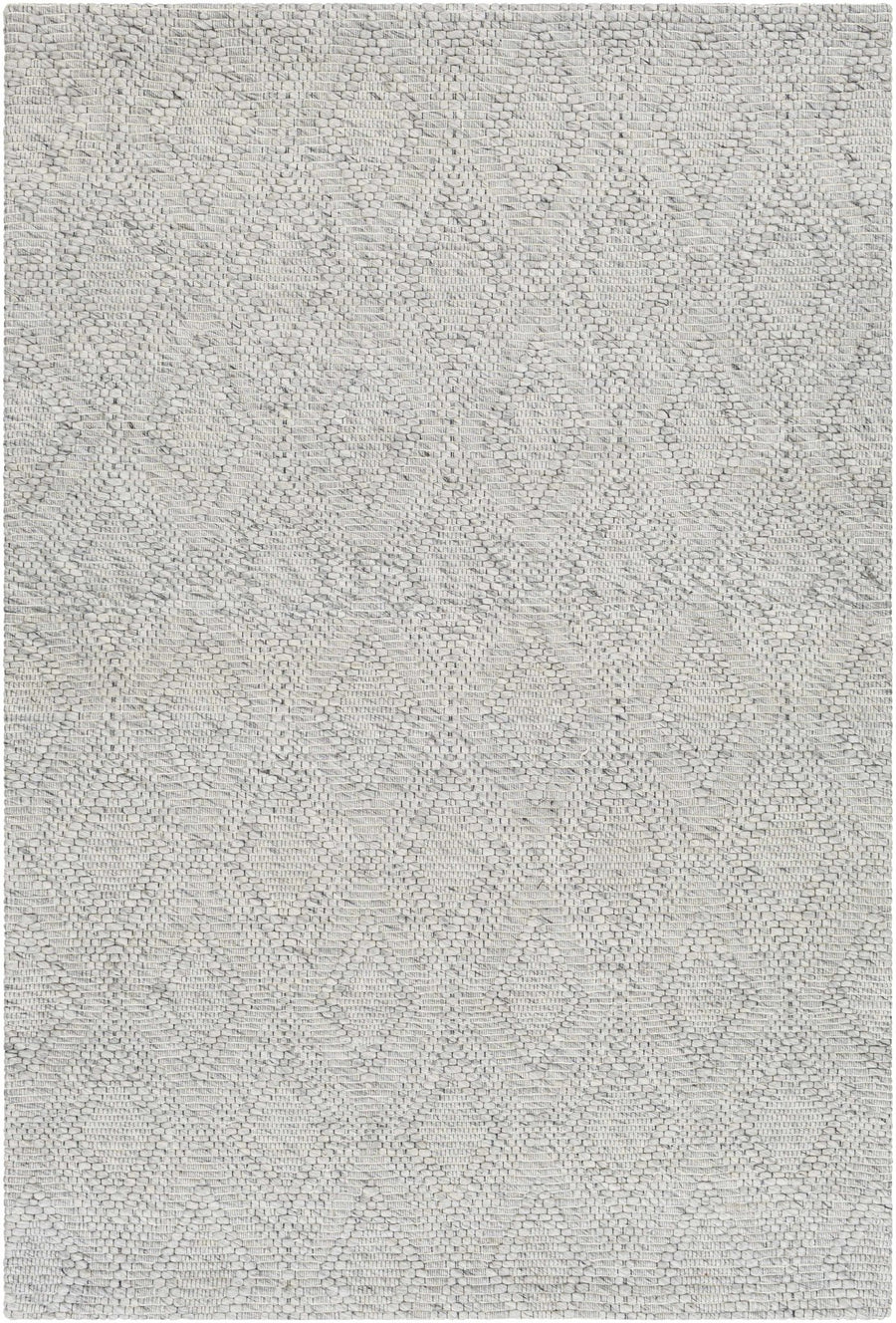 Kasib Contemporary Geometrical Gray Hand Woven Area Rug - The Rug Decor