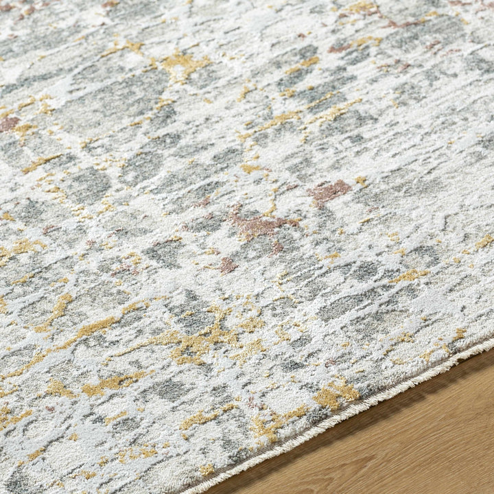 Kasim Gray Contemporary Abstract Design Rug - The Rug Decor