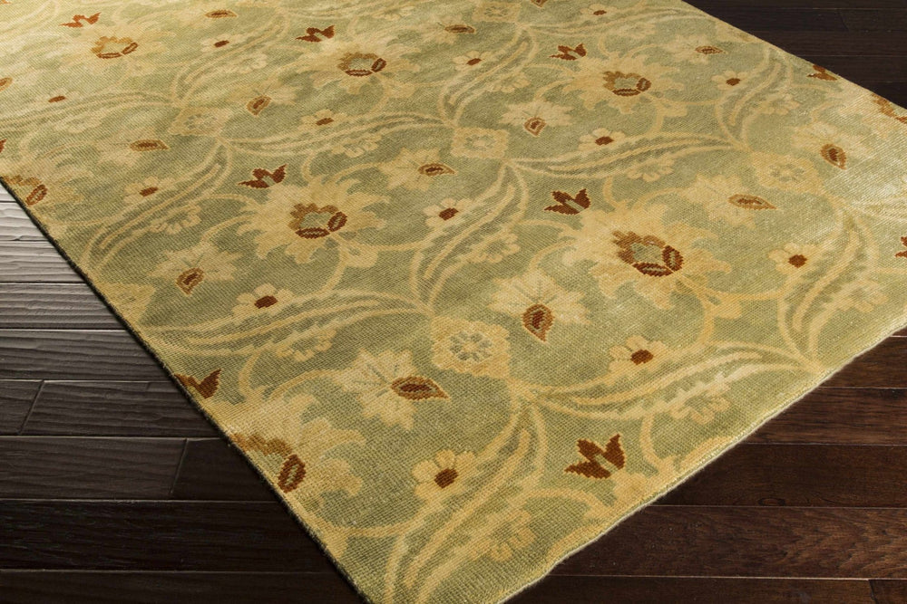 Kaska Traditional Olive And Camel Area Rug - The Rug Decor