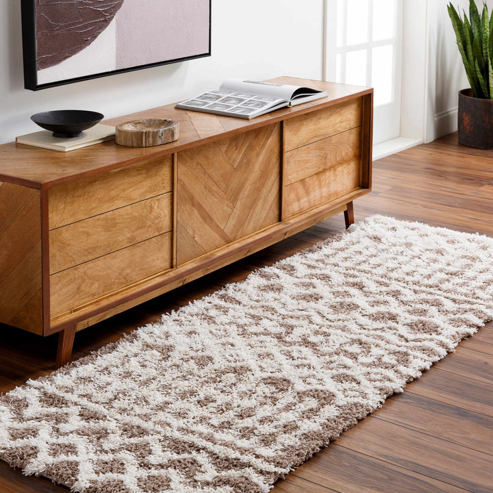 Kato Contemporary Style Brown And Ivory Area Rug - The Rug Decor