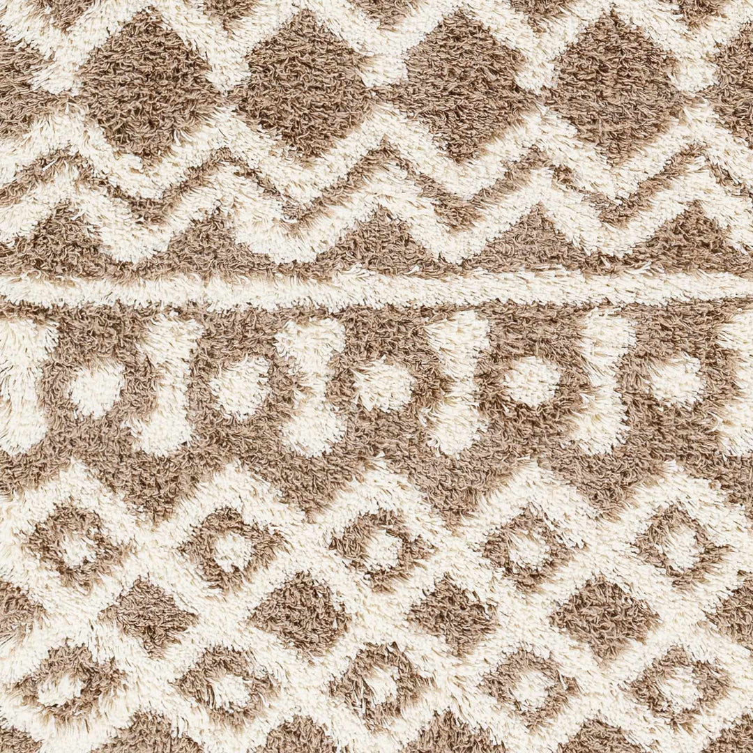 Kato Contemporary Style Brown And Ivory Area Rug - The Rug Decor