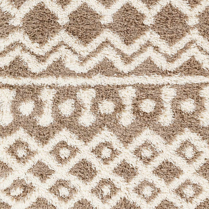 Kato Contemporary Style Brown And Ivory Area Rug - The Rug Decor