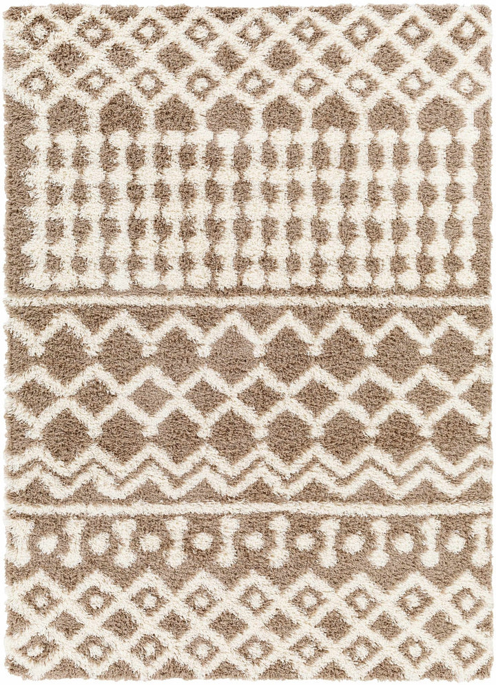 Kato Contemporary Style Brown And Ivory Area Rug - The Rug Decor