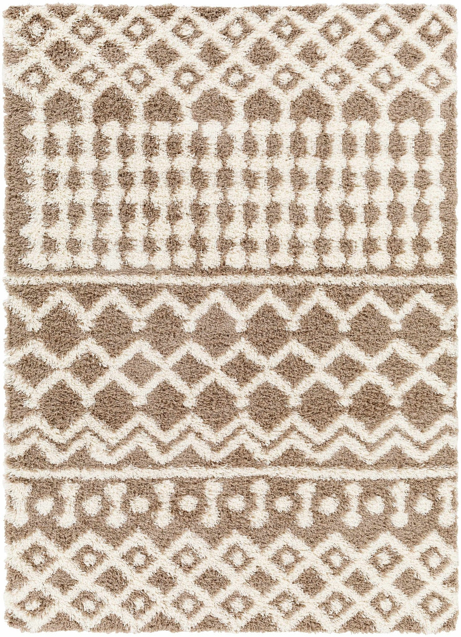 Kato Contemporary Style Brown And Ivory Area Rug - The Rug Decor