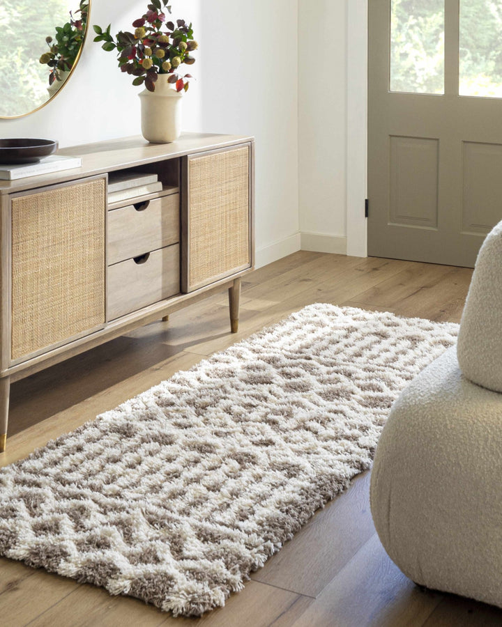 Kato Contemporary Style Brown And Ivory Area Rug - The Rug Decor