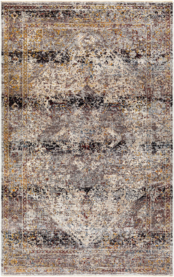 Kaynakkaya Traditional Style Brown And Black Area Rug