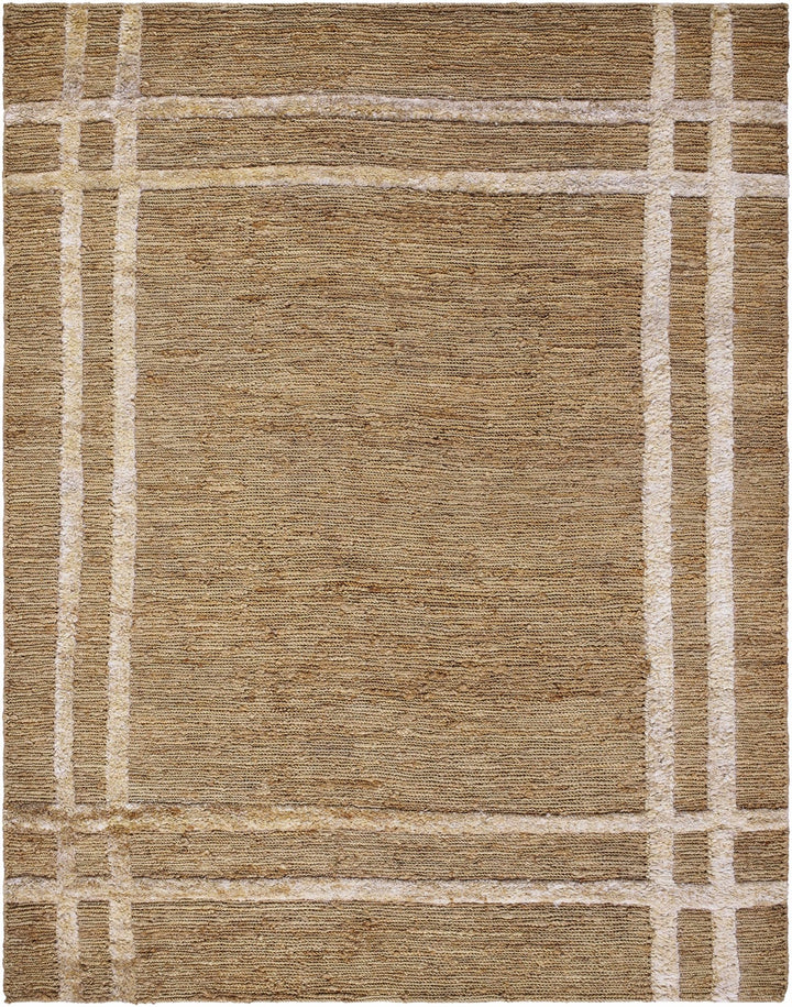 Kazu Contemporary Geometrical Camel Rug - The Rug Decor