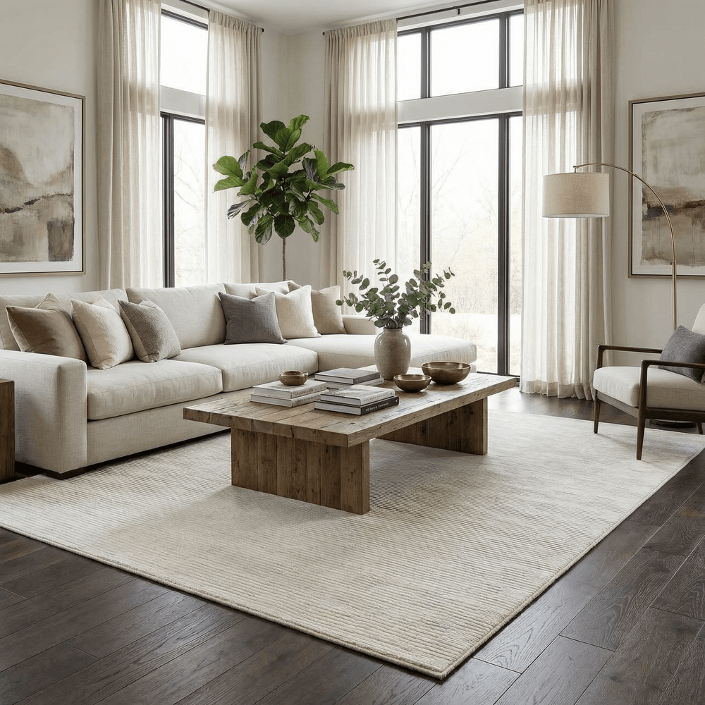 Kazuma White Contemporary Style Washable Area Rug - The Rug Decor