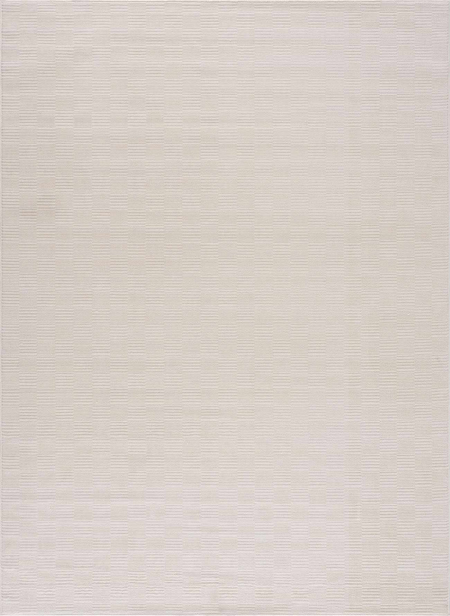 Kazuma White Contemporary Style Washable Area Rug - The Rug Decor