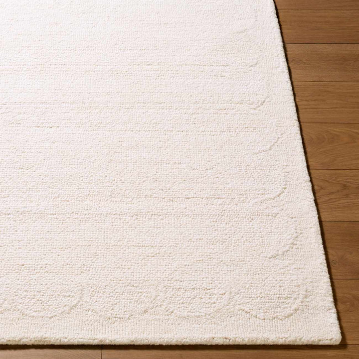 Kazuto Modern Solid Design Ivory Hand Tufted Wool Area Rug - The Rug Decor