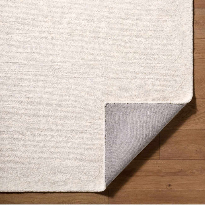 Kazuto Modern Solid Design Ivory Hand Tufted Wool Area Rug - The Rug Decor