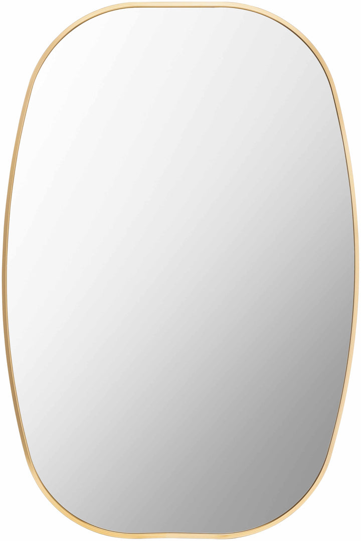 Kopparberg Gold Aluminum Frame Rectangle Mirror