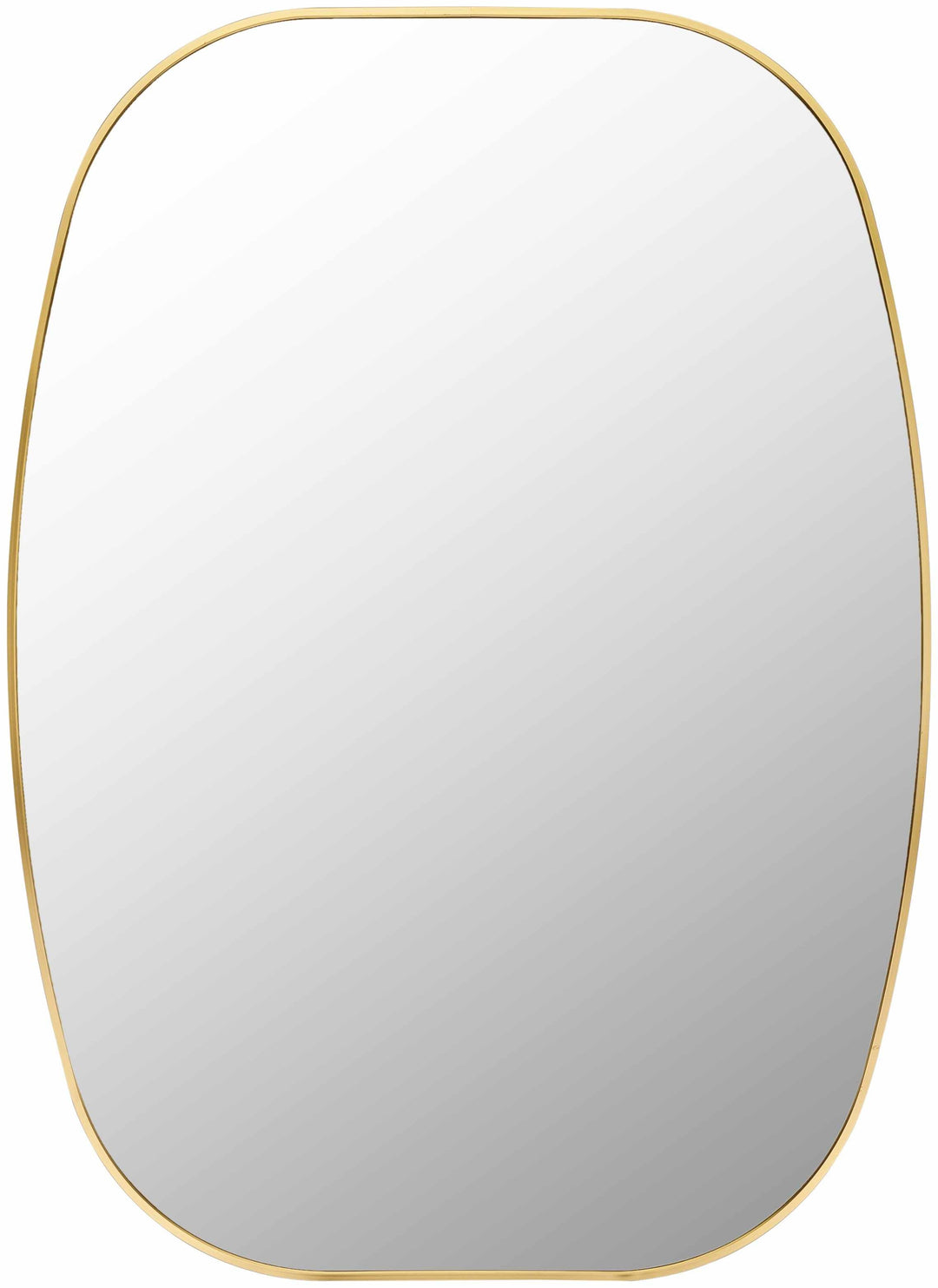 Kopparberg Gold Aluminum Frame Rectangle Mirror