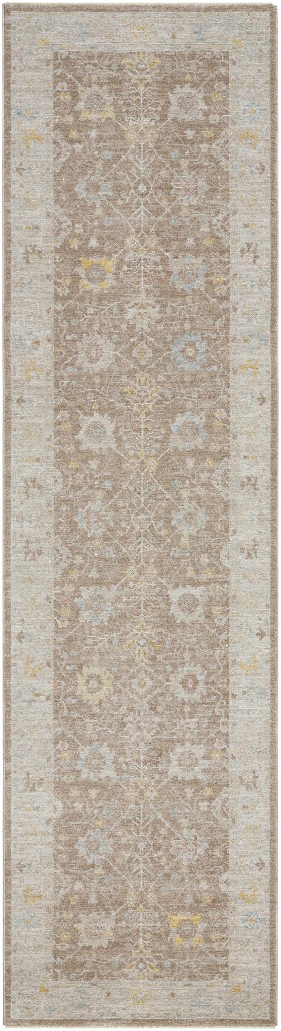 Keao Traditional Oushak Brown And Beige Rug - The Rug Decor