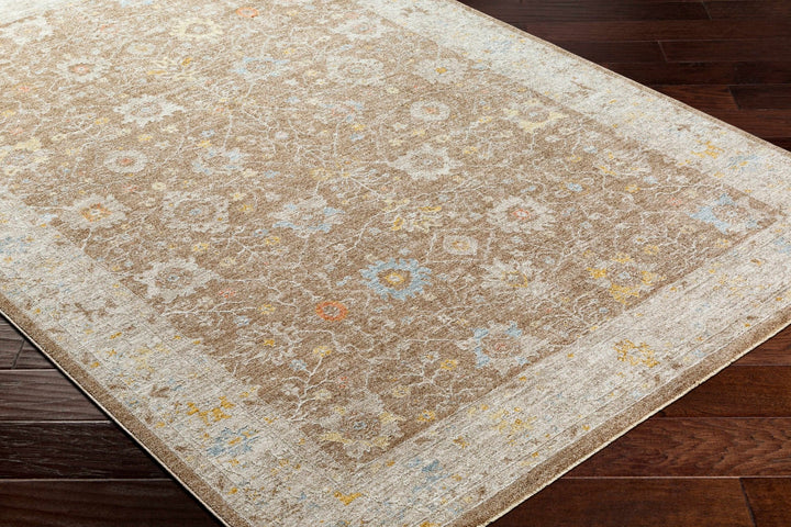 Keao Traditional Oushak Brown And Beige Rug - The Rug Decor