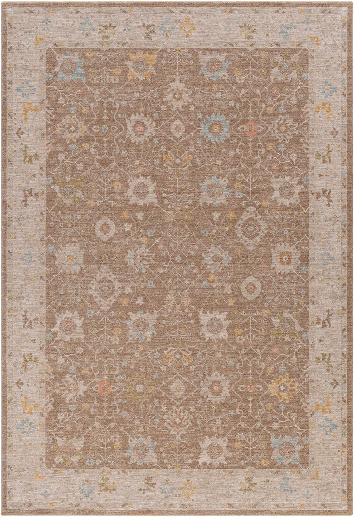 Keao Traditional Oushak Brown And Beige Rug - The Rug Decor