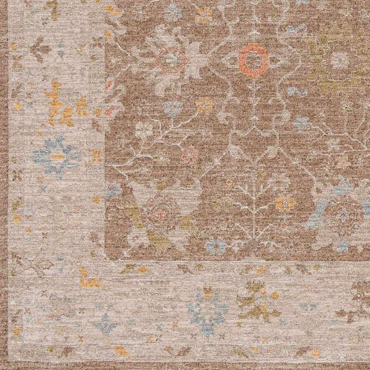 Keao Traditional Oushak Brown And Beige Rug - The Rug Decor
