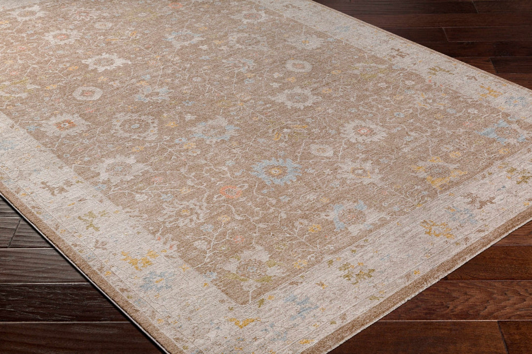 Keao Traditional Oushak Brown And Beige Rug - The Rug Decor