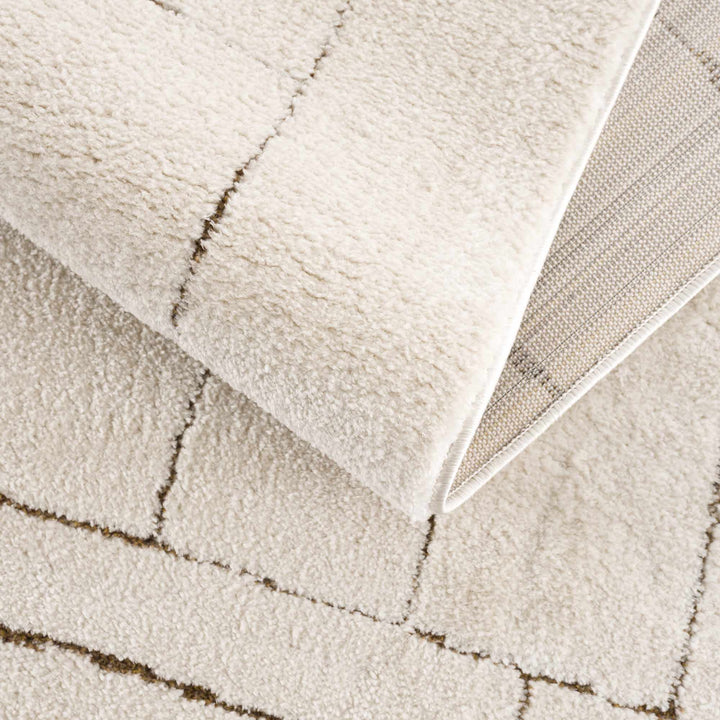 Keats Contemporary Geometrical Design Beige Rug - The Rug Decor