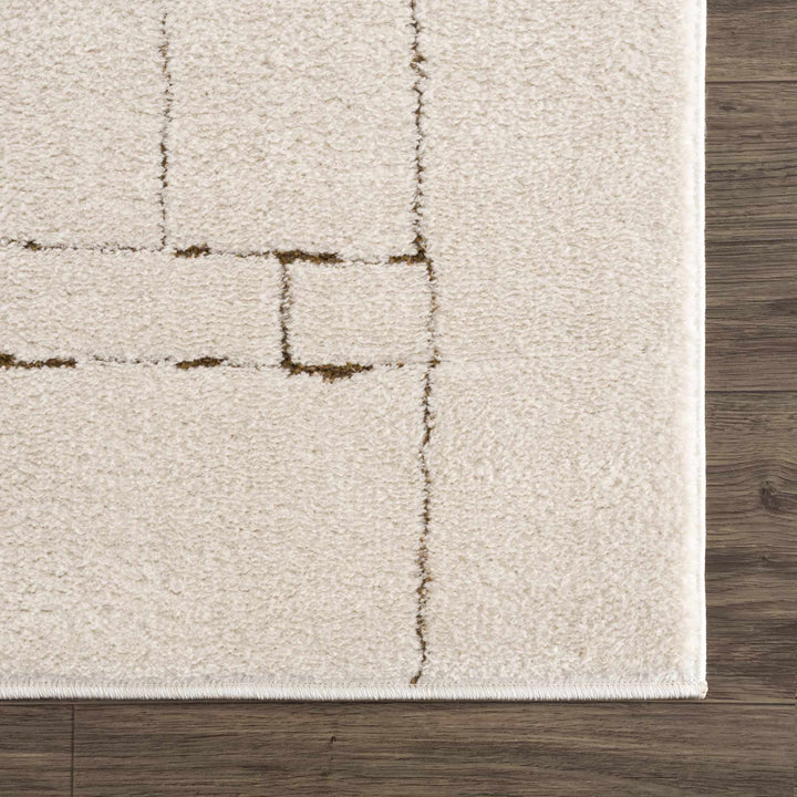 Keats Contemporary Geometrical Design Beige Rug - The Rug Decor