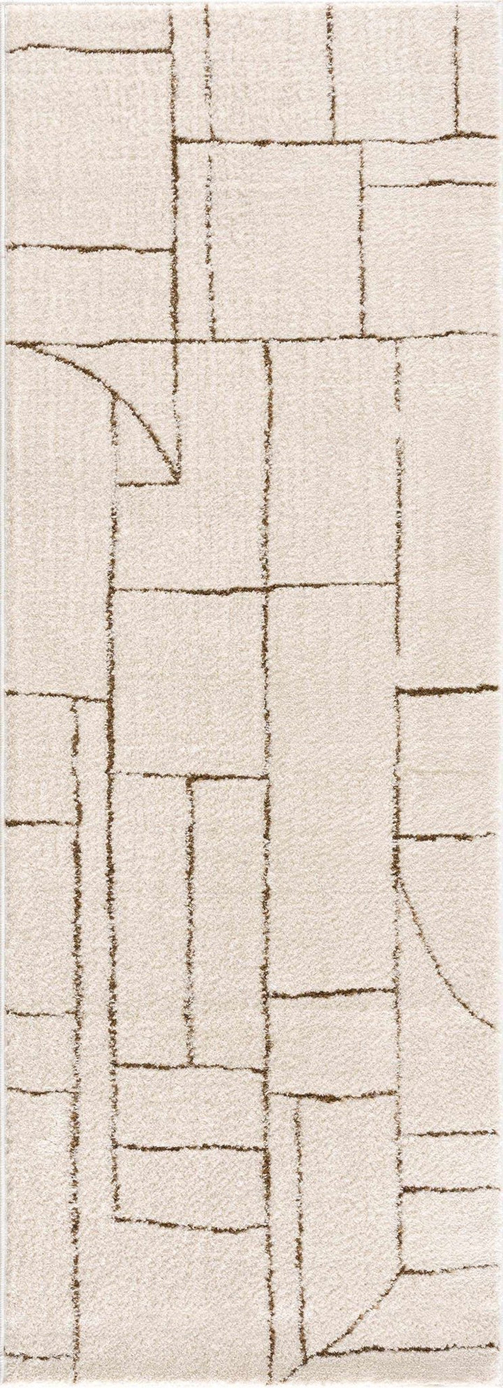 Keats Contemporary Geometrical Design Beige Rug - The Rug Decor