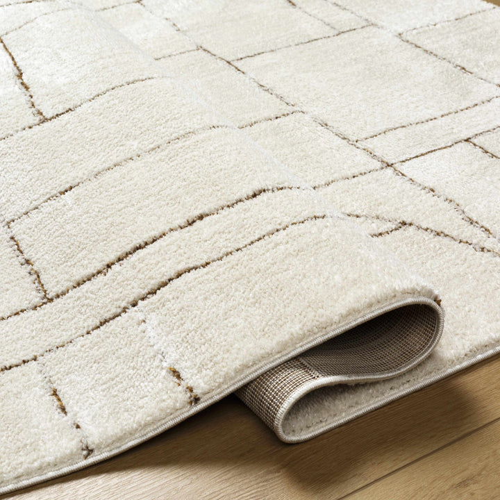 Keats Contemporary Geometrical Design Beige Rug - The Rug Decor
