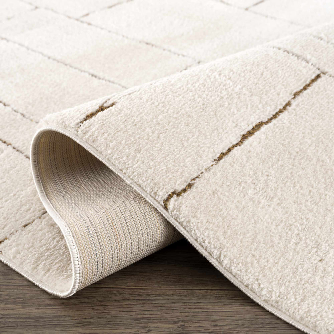 Keats Contemporary Geometrical Design Beige Rug - The Rug Decor