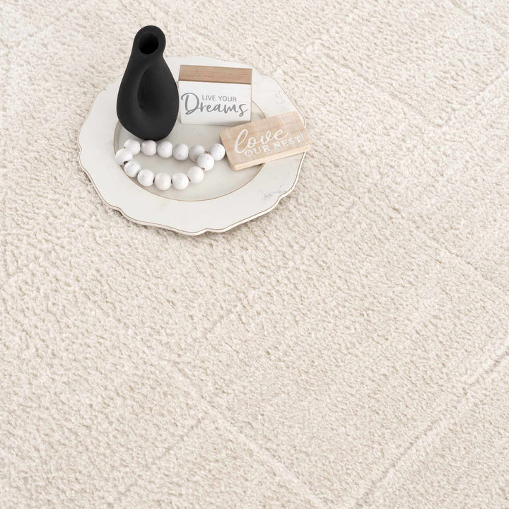 Keats Contemporary Style Ivory Area Rug - The Rug Decor