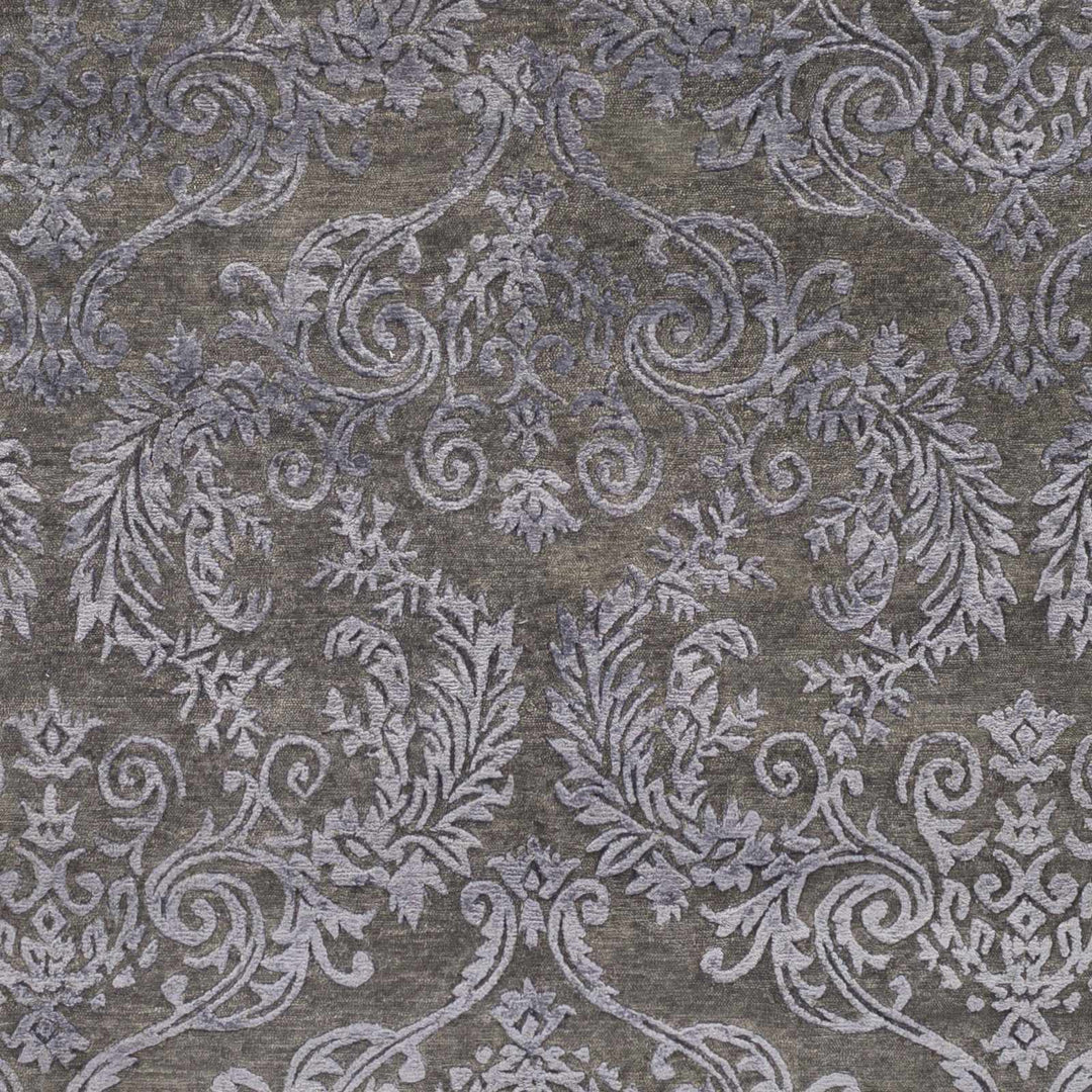 Kechi Contemporary Style Charcoal And Gray Hand Knotted Area Rug