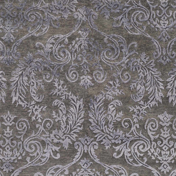 Kechi Contemporary Style Charcoal And Gray Hand Knotted Area Rug
