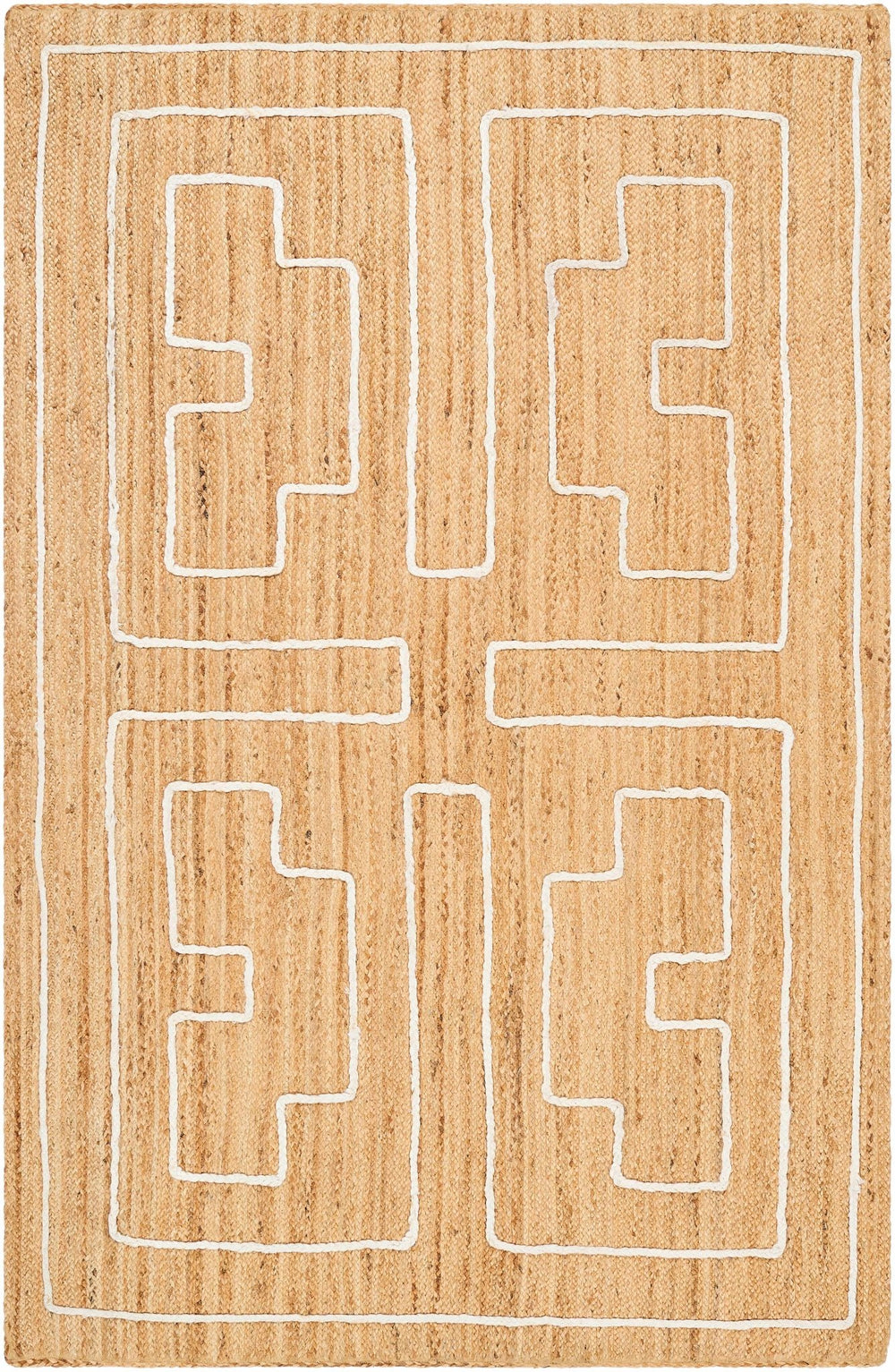 Kees Contemporary Tan And Ivory Area Rug - The Rug Decor