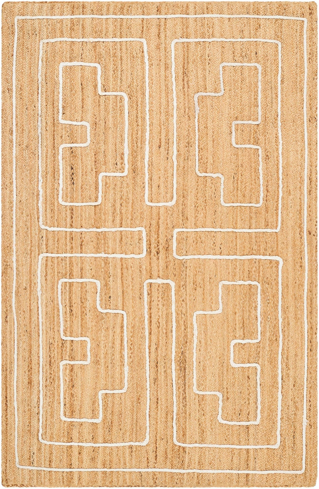 Kees Contemporary Tan And Ivory Area Rug - The Rug Decor