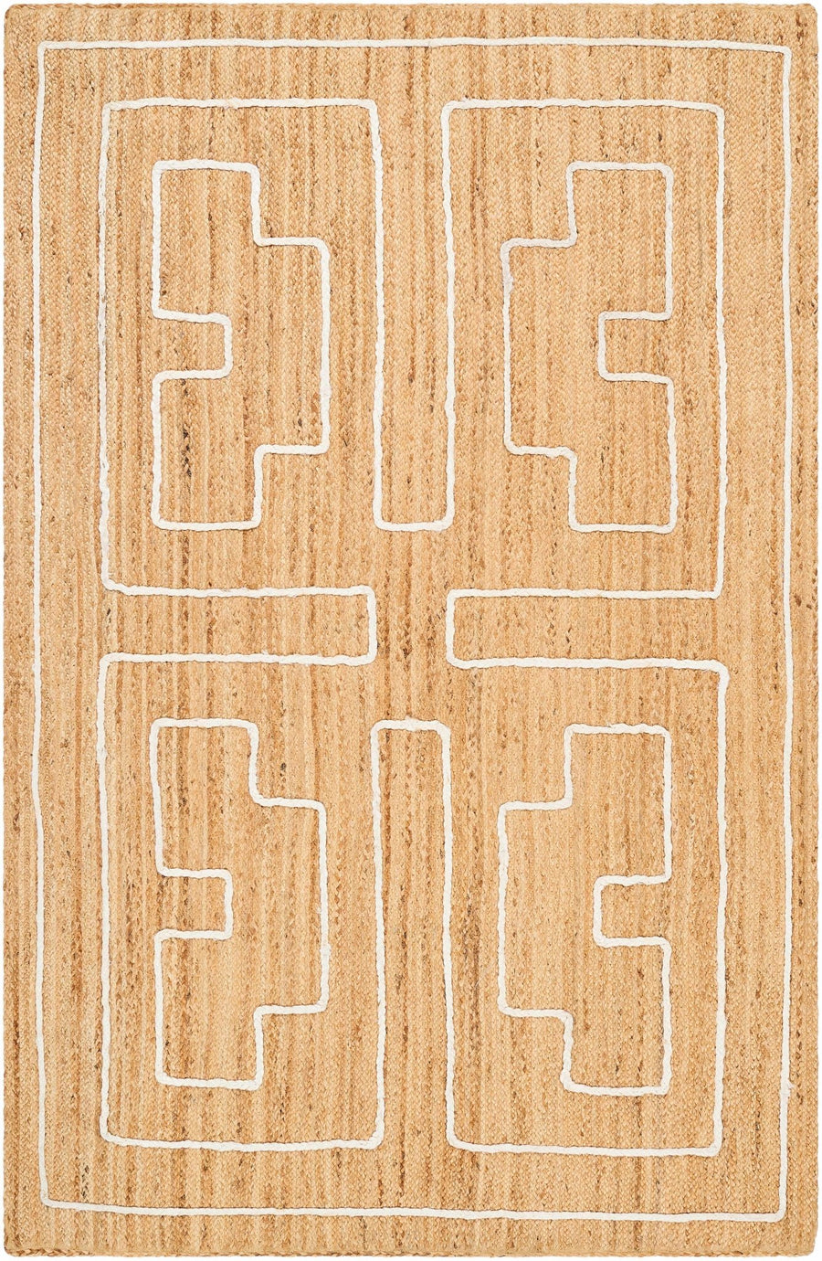 Kees Contemporary Tan And Ivory Area Rug - The Rug Decor
