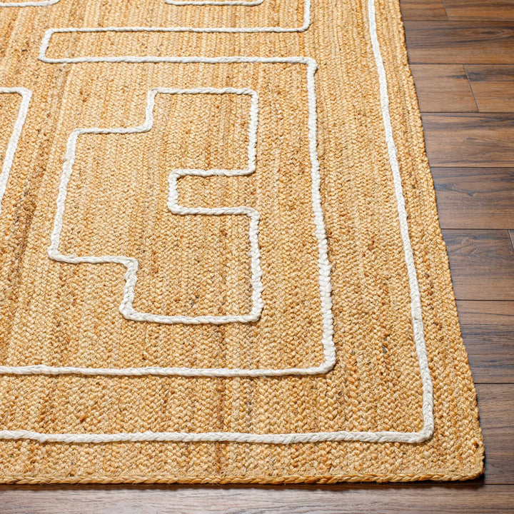 Kees Contemporary Tan And Ivory Area Rug - The Rug Decor