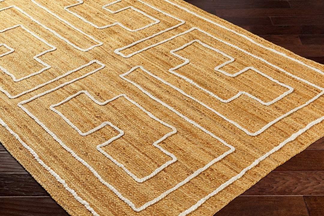 Kees Contemporary Tan And Ivory Area Rug - The Rug Decor